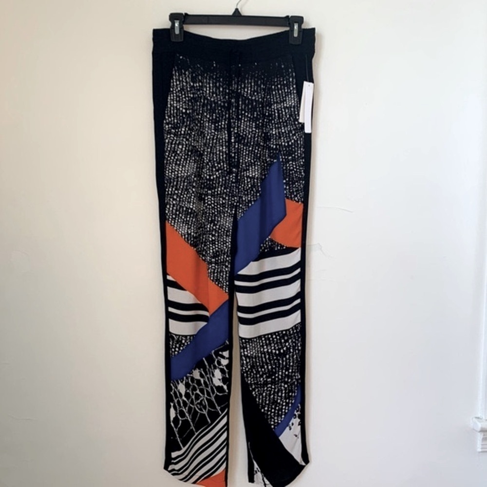 Twelfth Street Cynthia Vincent Artsy Geo Drawstring Pants Small
